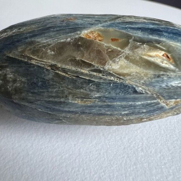Blue Kyanite Crystal Meditation Palmstone‎ (#7) - Picture 3 of 10